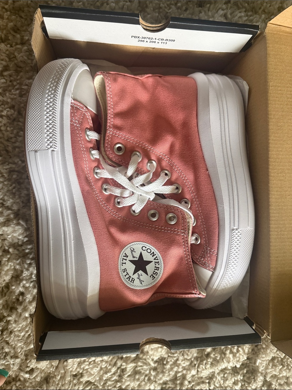 Converse Kids Pink High-Top Platform Sneakers